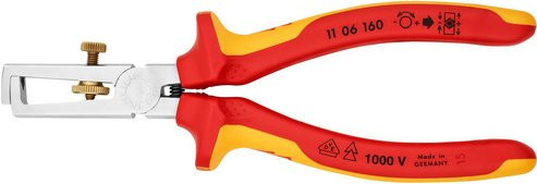 Knipex Abisolierzange VDE in Rotgelb, Länge: 160 mm - Bild 1