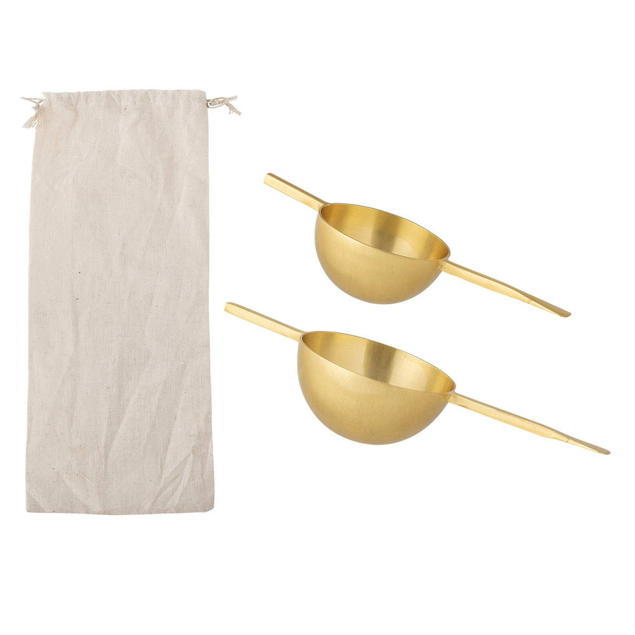 Bloomingville Messbecher Kirsi aus Edelstahl in Gold, 2er-Set - Bild 1