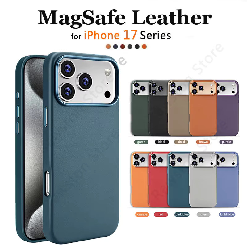 Apple Original Magnetisches Lederetui für iPhone 17 Pro Max, 16, 15, 14, 13 mit MagSafe in Purple - Bild 5