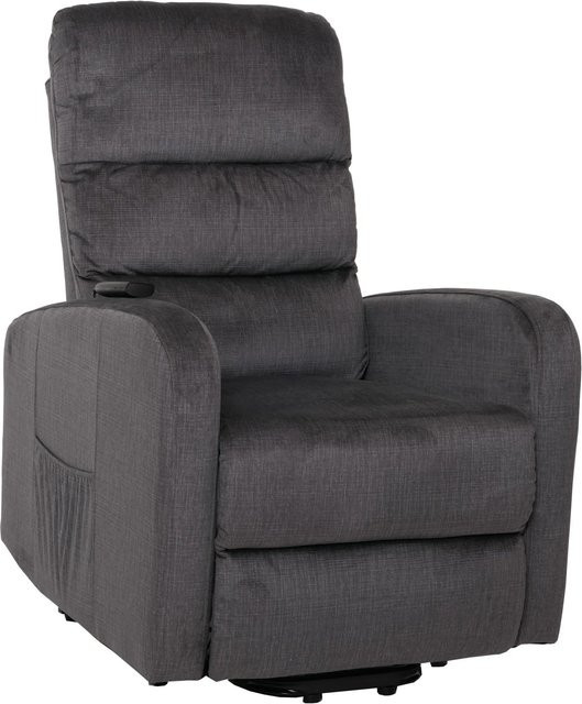 MCW Fernsehsessel K62 mit elektrischer Aufstehhilfe und Liegefunktion in Dunkelgrau aus Chenille und Metall, B/T/H: 72,0 x 87,0 x 108,0 cm - Bild 2