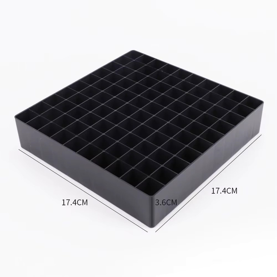 Organizer für Marker und Make-up-Pinsel in Schwarz mit mehreren Fächern aus Kunststoff - Bild 4