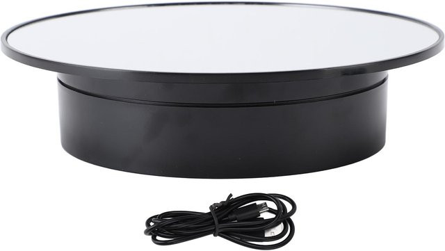 Motorisierter Drehständer von CosyHome in Schwarz, geräuscharm, USB und batteriebetrieben, Tragkraft 8,8 lb - Bild 1