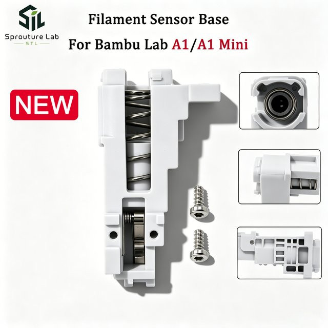 Bambu Lab Filament-Sensor-Basis für A1 Serie 3D-Drucker, Weiß - Bild 1