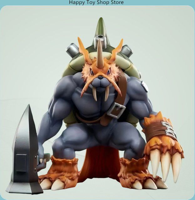 Bandai Digimon Zudomon Anime Figur Modell Statue in Multicolor, Höhe: 21 cm - Bild 1