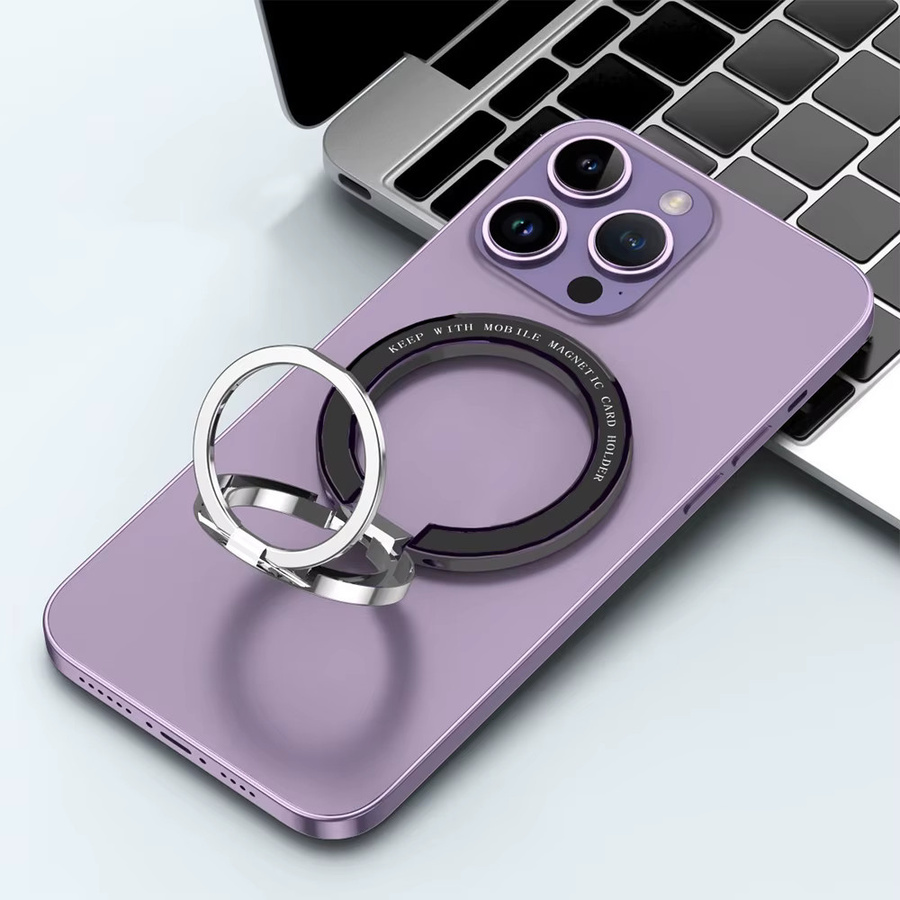 Drehbarer magnetischer Telefonständer mit Wandaufkleber in Lila, 1 Stück - Bild 4