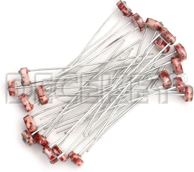 DECEKEY 20 Stück LDR Lichtempfindliche Widerstände Set für Arduino DIY (Modelle 5528, 5537, 5506, 5516, 5539) - Bild 1