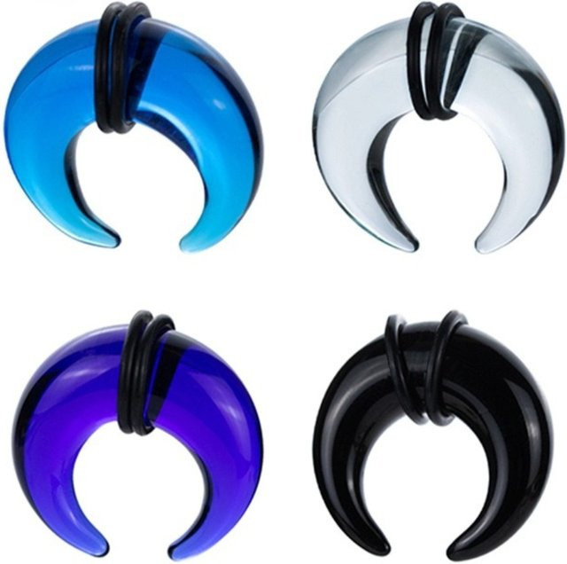 BGjingshuai Septum-Extruder Glas, konisch, C-förmig, Bunt - Bild 1