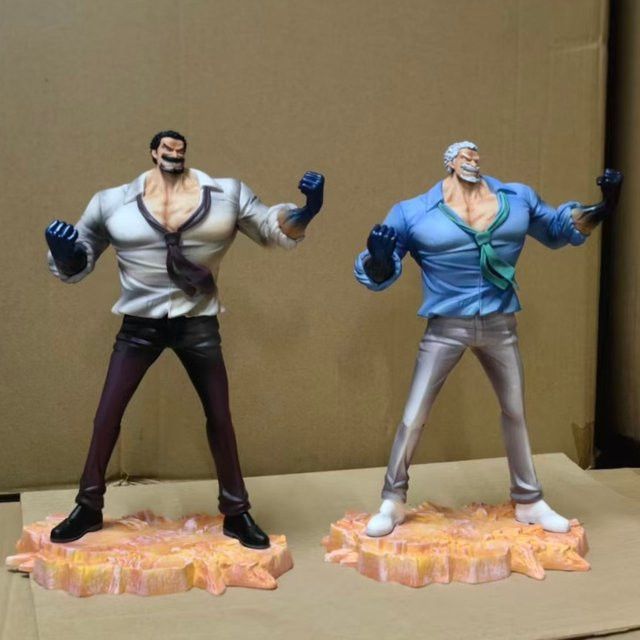 Bandai One Piece Anime Figur Monkey D. Garp Statue Desktop Dekoration Modell - Bild 1