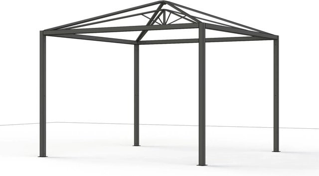 Siena Garden Pergola Comuna mit Spitzdach in Anthrazit, B/T/H: 315 x 315 x 301 cm - Bild 1
