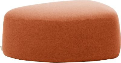 Leyform GOGO Pouf Polstermöbel oval in Terracottabraun mit Stoffbezug, B: 98 cm, T: 91 cm, H: 39 cm - Bild 1