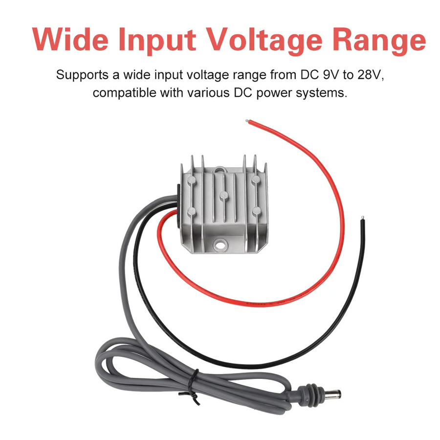 DC-DC Step Up Konverter 12V/24V auf 30V 3,5A mit DC-Stromkabel in Silber für Mini-Elektrowerkzeug-Zubehör - Bild 2