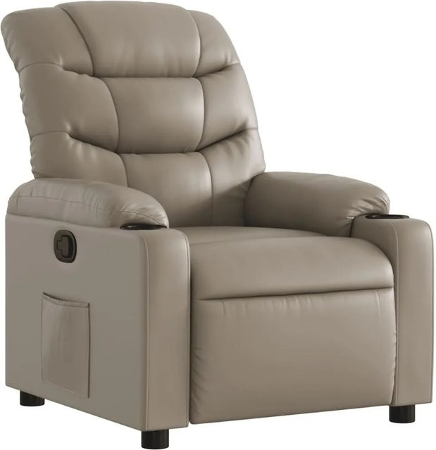 vidaXL Relaxsessel in Cappuccino-Braun aus Kunstleder mit Armlehnen und Schaumstoffpolsterung - Bild 1