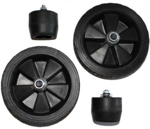 Aerotec 9420104 Radsatz für Kompressoren in Schwarz aus Kunststoff - Bild 1