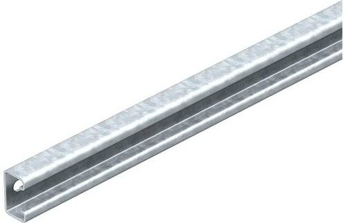 OBO Bettermann Profilschiene aus Metall in Silber, 10 Stück - Bild 1
