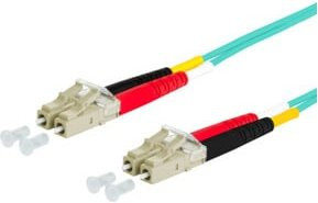 BTR NETCOM Duplex-Glasfaserkabel OM3 mit LC/LC Steckern, Multicolour, Länge: 1 m - Bild 1