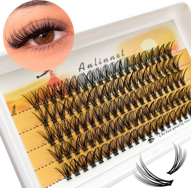 zhonghuirong Wimperncluster, 100 Stück, Black, Unisex - Bild 1