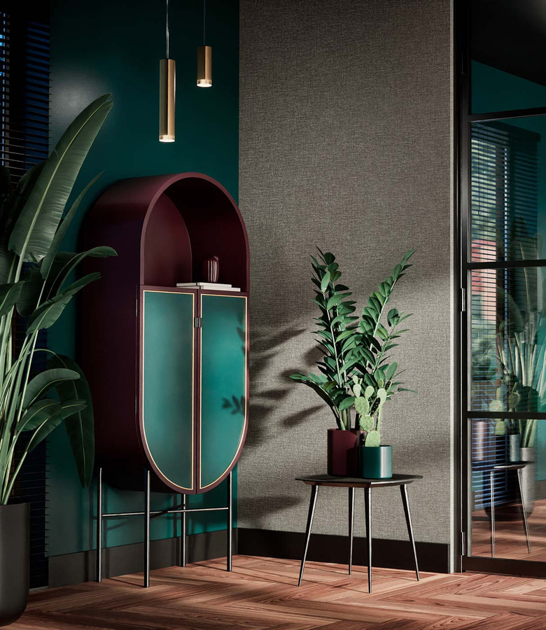 KEK Amsterdam Tapete Natural Chique Portland in Grau, moderne Vinyl-Tapete abwaschbar - Bild 1