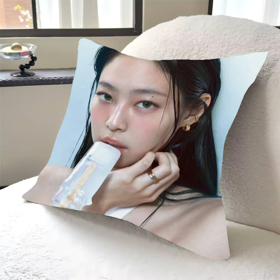 K-pop K-Kim Jennie Kissenbezug für Sofa und Schlafzimmer B/B: 40 x 40 cm - Bild 6