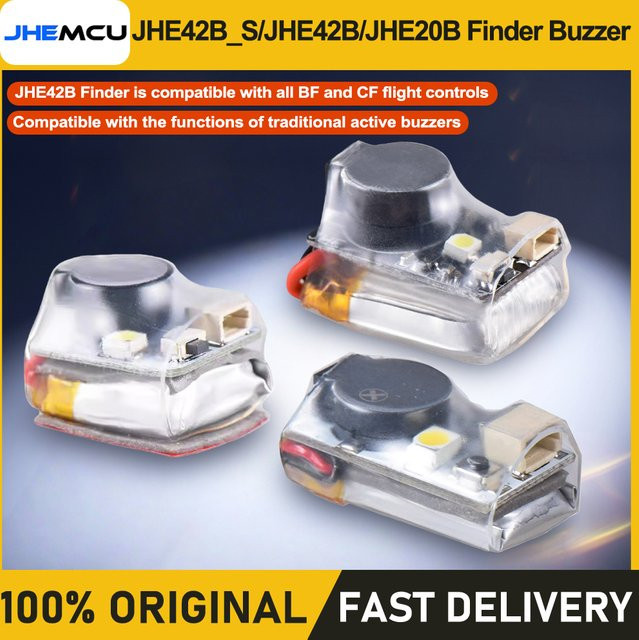 JHEMCU Buzzer Tracker JHE42B JHE42B_S JHE20B mit LED-Alarm 110dB für FPV Racing Drohnen - Bild 1
