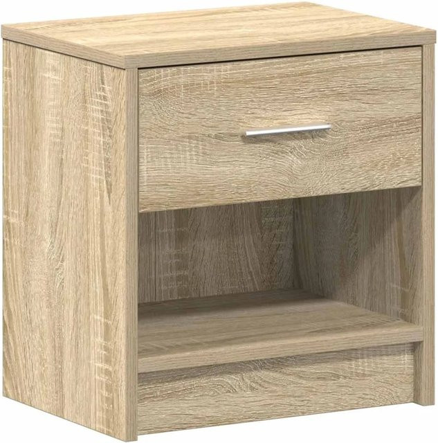 vidaXL Nachttisch mit Schublade in Sonoma-Eiche, Farbe Braun, B/T/H: 39 x 28 x 41 cm - Bild 1