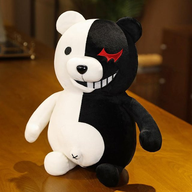 Danganronpa V3 Monokuma Plüschtier, Schwarz-Weiß, ab 14 Jahren - Bild 1