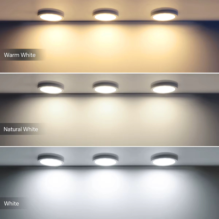 MALITAI Ultradünne 5W LED-Deckenplattenleuchte in Weiß, dimmbar mit Touch-Sensor, ideal als Puck-Licht für Schrank, Regal und Display - Bild 5