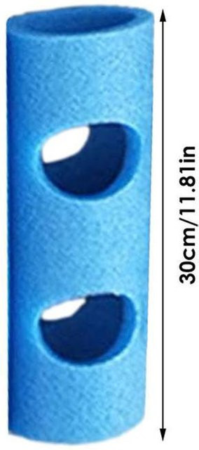 CosyHome Schwimmstangen-Verbinder Set aus Kunststoff mit 2 Kreuzlöchern, 3 Stück, Gelb und Blau - Bild 1