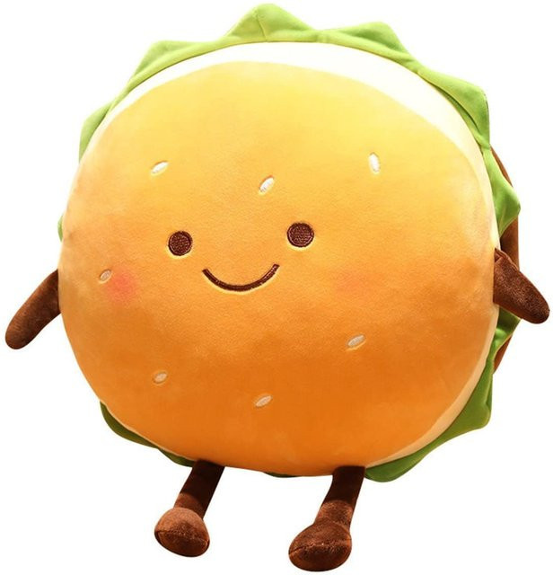 Yiran Health & Beauty Hamburger Plüschkissen, 30cm, ab 6 Jahren - Bild 1