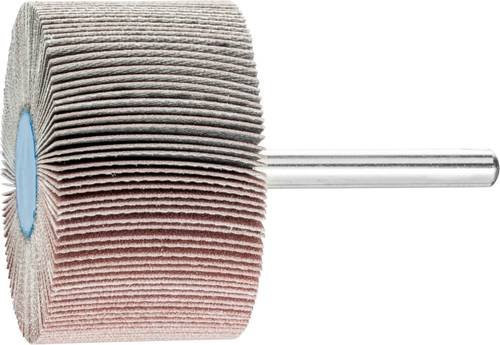 PFERD Korund Fächerschleifer A320 für Feinschliff und Finish, Durchmesser: 50 mm, Breite: 30 mm, Schaft-Durchmesser: 6 mm, 10 Stück, Multicolor - Bild 1