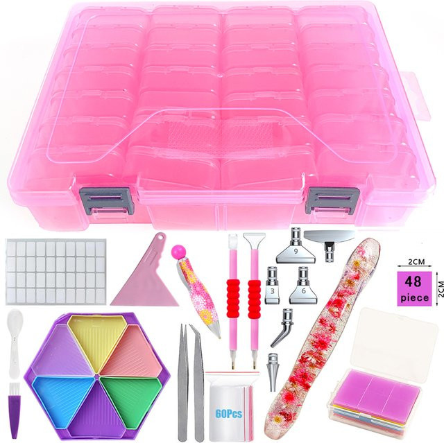 DIY-Diamantmalerei-Set, Bunt / Mehrfarbig, Set / Bundle - Bild 1