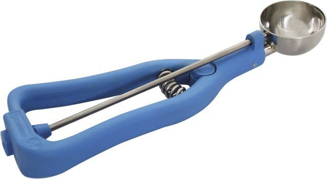 Schneider Eisportionierer aus Edelstahl und Kunststoff in Blau/Silber, Länge: 23 cm, Breite: 7 cm, Durchmesser: 4,6 cm - Bild 1
