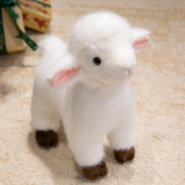 Yiran toy Simuliertes Lamm, Plüschtier, Stehende Haltung, Weiß - Bild 1