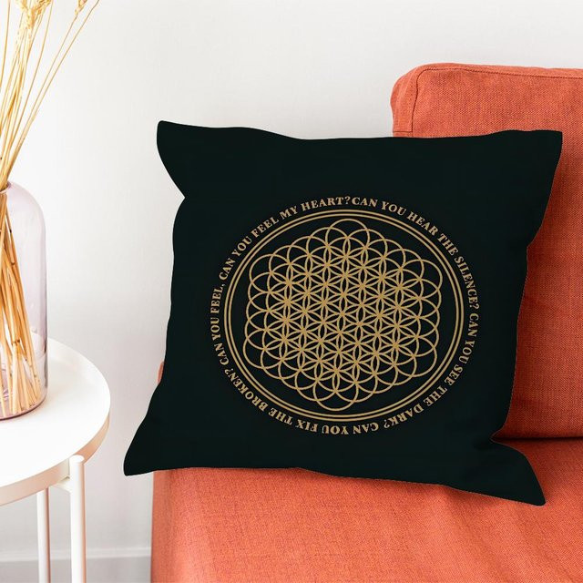 B-BringS Me The HorizonS BMTH Kissenbezug aus Polyester, Schwarz, B/T: 30 x 30 cm - Bild 1