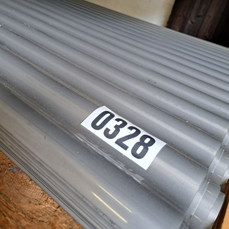 Lichtplatte Polycarbonat Wellplatte von Friedrich von Lien AG, Farbe: silber-metallic, B: 111,6 cm, L: 223,27 cm, Dicke: 0,11 cm - Bild 1