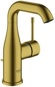 Grohe Waschtisch-Einhebelmischer Essence C in Gold mit Ablaufgarnitur und schwenkbarem Auslauf - Bild 1