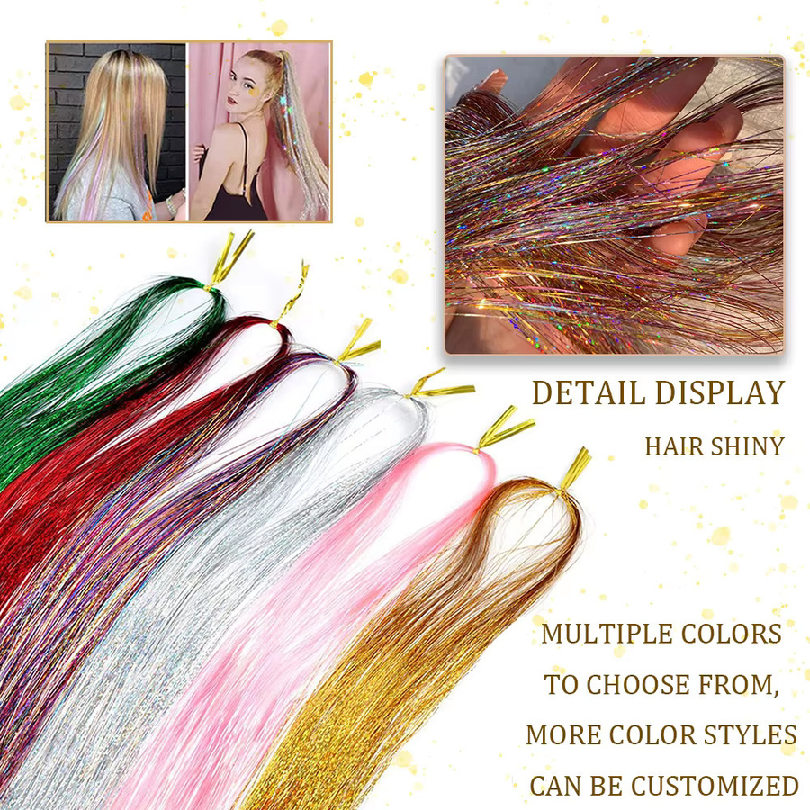 Lansa Haar-Lametta-Set, Regenbogenfarben, Damen - Bild 2
