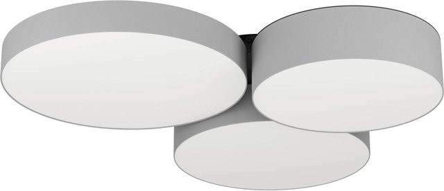 Eglo LED-Deckenleuchte Barbano-Z RGB/CCT in Grau-Weiß, dimmbar mit Bluetooth und ZigBee, B: 62 cm, T: 58,5 cm - Bild 1