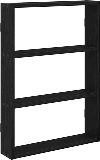 vidaXL Wandregal Schwarz aus Holzwerkstoff B/T/H: 60 x 43 x 9 cm - Bild 1