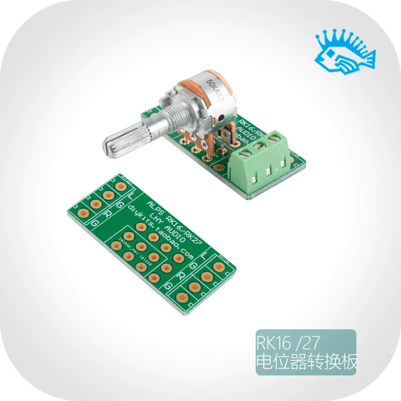 ALPS RK16 RK27 Lautstärke-Potentiometer PCB-Konvertierungsadapter Lötplatine doppelseitig vergoldet in Grün - Bild 2