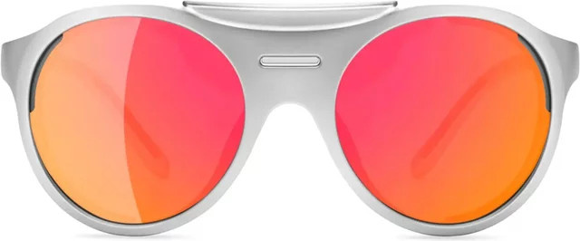 Alba Optics Solo II Sonnenbrille, Vollrand, Round, Plastic, Unisex, silver, red - Bild 1