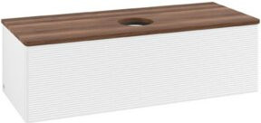 V&B Waschtischunterschrank Antao mit Frontstruktur in Weiß, B/T/H: 120 x 50 x 50 cm - Bild 1