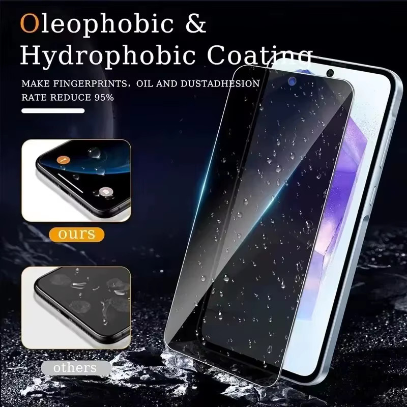 Samsung Anti-Spy Sichtschutz Displayschutz aus gehärtetem Glas für S25 Ultra S24 S23 Plus S22 S21 S20 FE S10e Note 20 10 Lite, transparent - Bild 3