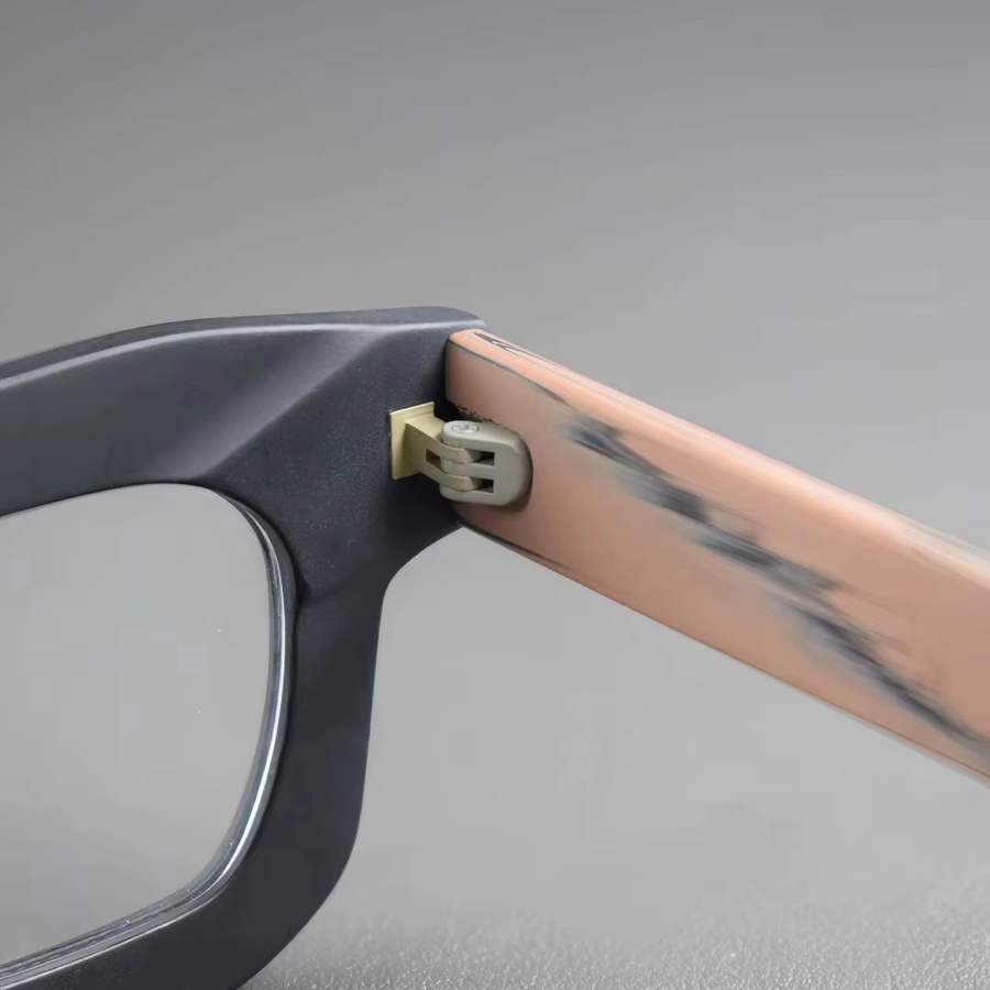 Korrektionsbrille, Acetat, Quadrat, Vollrand, Schwarz, Unisex - Bild 2