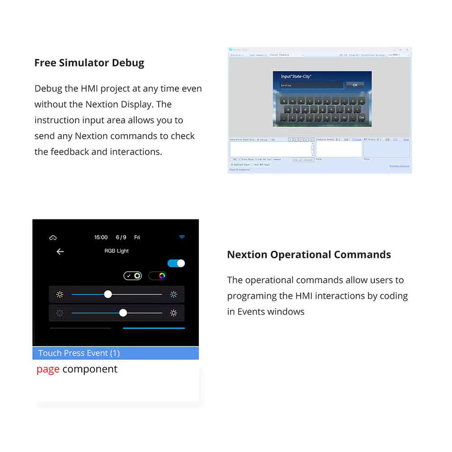 Nextion Basis-LCD-Display HMI TFT intelligentes 5 V LCD-resistives Touch-Display - Bild 1