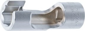 BGS Spezial Steckschlüssel-Einsatz geschlitzt, Antrieb Innenvierkant 10 mm (3/8 Zoll), SW 12 mm, Chrom-Vanadium, Silber - Bild 1