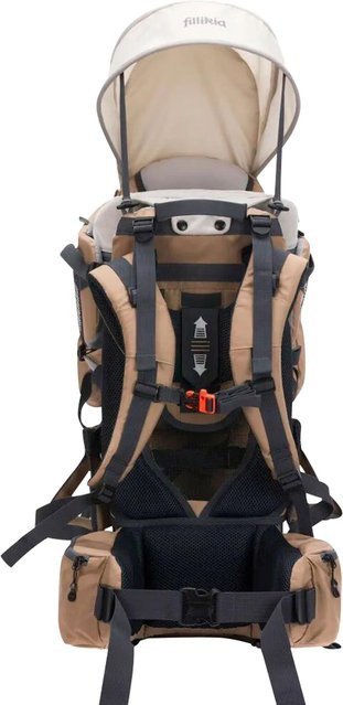 Fillikid Rückentrage Adventure in Beige mit Alurahmen und Mesh-Gewebe - Bild 1