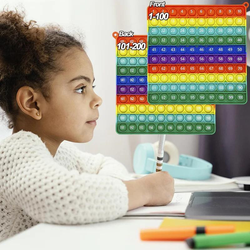 Linyi toy Mathematik Zahlen Fidget Spielzeug Silikon Bunt / Mehrfarbig ab 3-6 Jahre - Bild 4