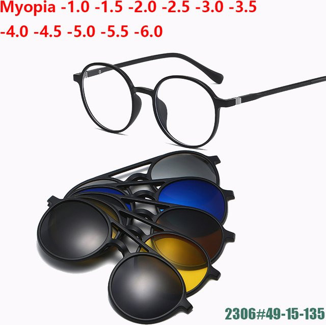 NINJONA Sonnenbrille, rund, Vollrand, schwarz, polarisiert - Bild 1