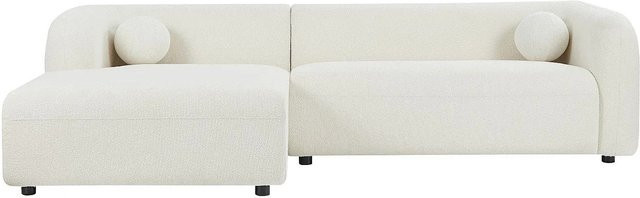 Ovotas Ecksofa in Elfenbein mit Bouclé-Stoff, Breite: 270 cm, Tiefe: 160 cm, Höhe: 70 cm - Bild 1