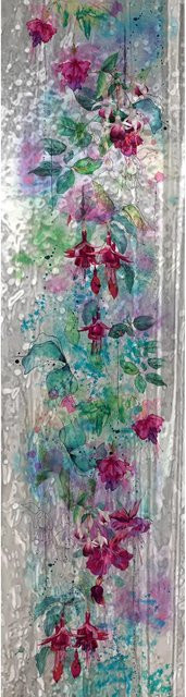 Marburg Vliestapete mit Blumenmotiv in Crushed-Optik, Farbe Silber/Multicolor, Breite: 70 cm, Länge: 270 cm - Bild 1